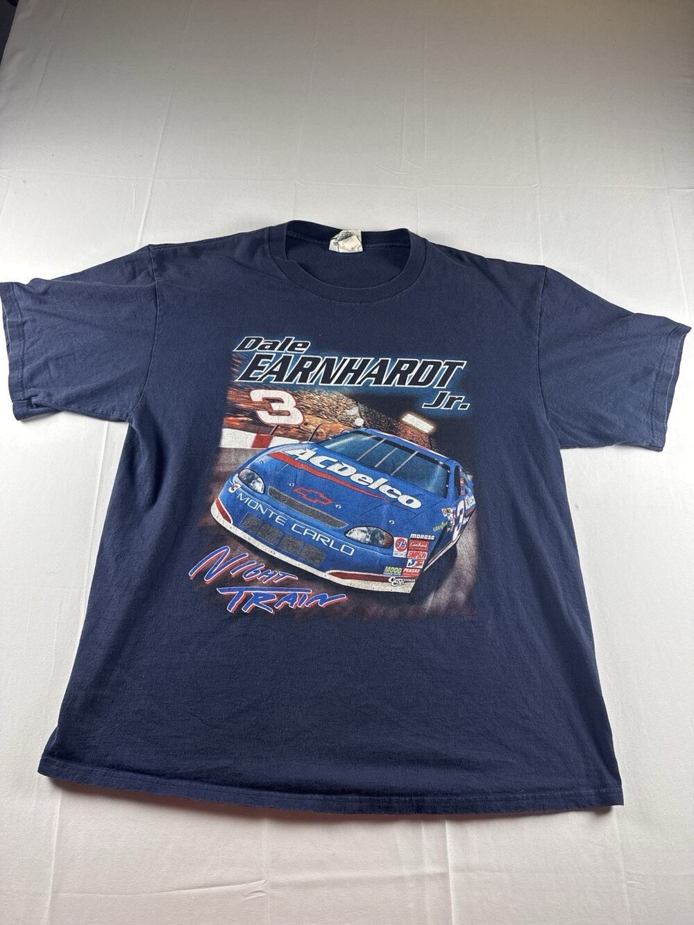 Dale Earnhardt Jr Shirt XL NASCAR Chase Authentics 3 AC Delco Night Train Tee